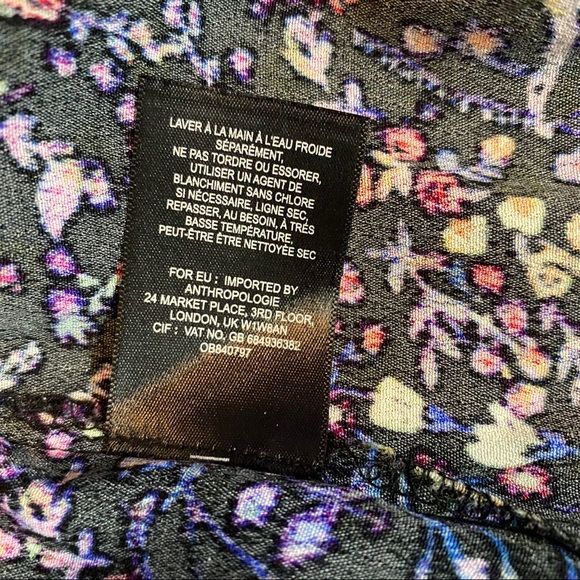 Anthropologie Maeve Floral Faux Wrap Dress Sz 2 - Picture 13 of 15